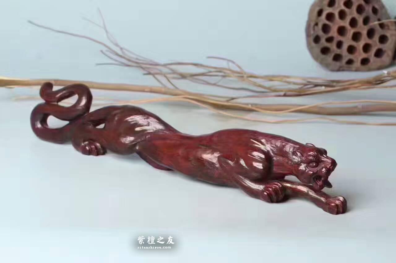小叶紫檀《一路爆发》纯手工雕刻老料设计精美-5