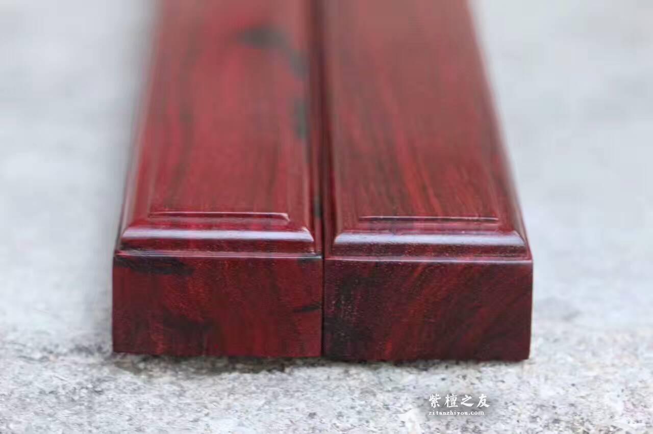 小叶紫檀方形镇尺 精选紫檀二瓢料细腻鱼鳞油性一流-10