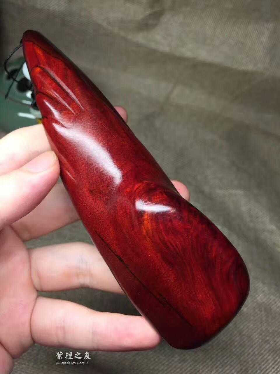 小叶紫檀手把件 材质完美鱼鳞底密度高-2