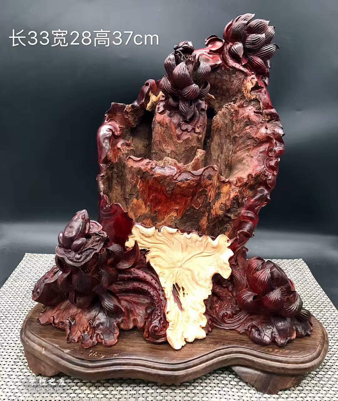 印度小叶紫檀《枯木生花》 风化百年枯木老料高密度金星带瘤树头-2