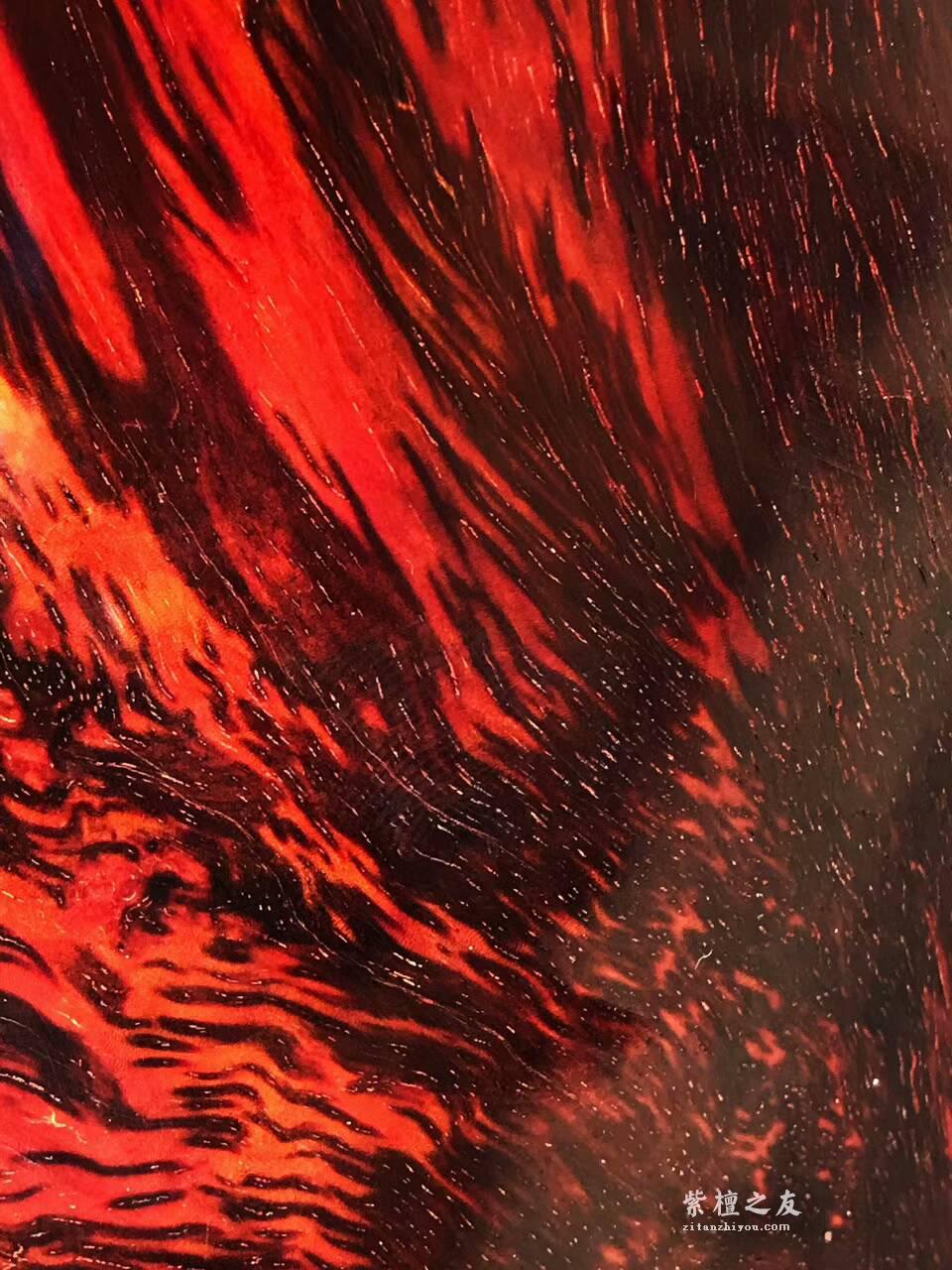 印度小叶紫檀根雕摆件《前程似锦》带白皮设计镂空雕刻栩栩如生-4