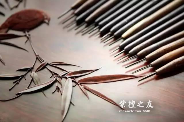红木工艺之“丝翎檀雕”介绍 丝翎檀雕作品欣赏-3