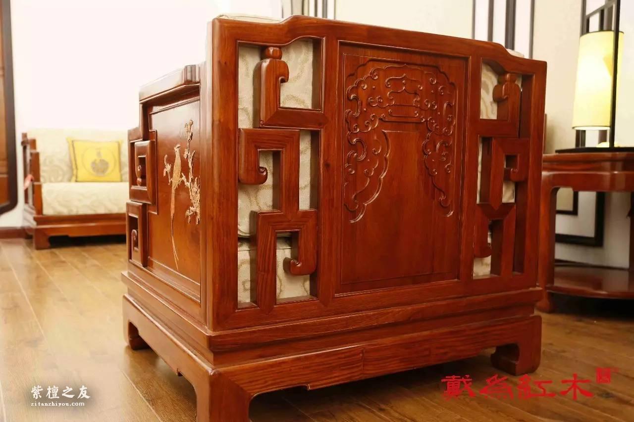 浅析一款红木梳化中隐含的传统文化与现代生活的结晶-2