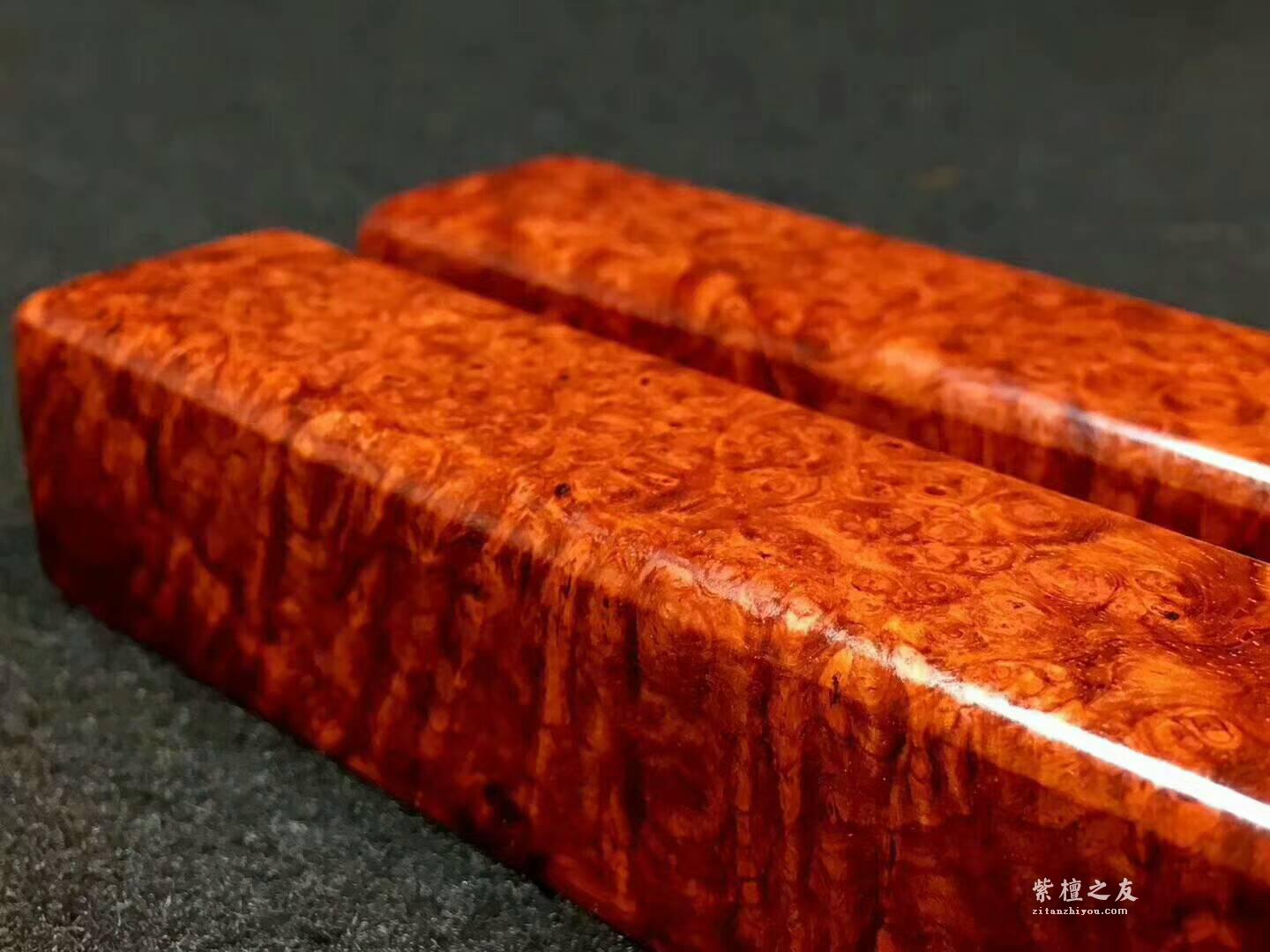 顶级印度小叶紫檀满瘤疤“镇尺”  360度爆满瘤疤 完美品相稀有珍品-1