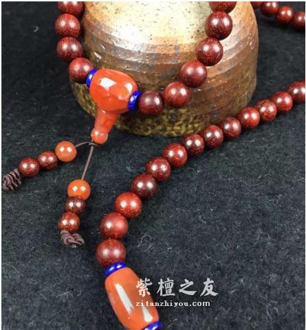 小叶紫檀佛珠搭配什么好看？-3