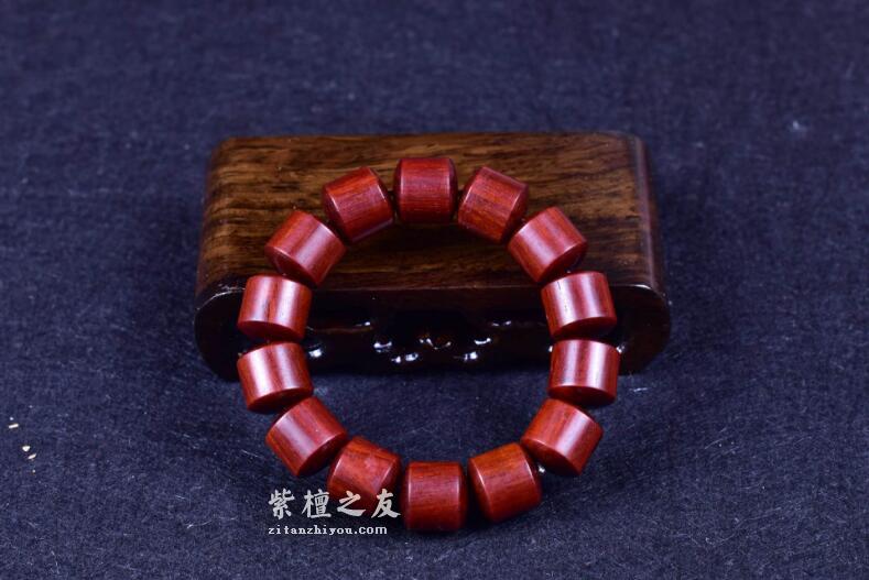 印度小叶紫檀桶珠 金星老料高油高密款-2