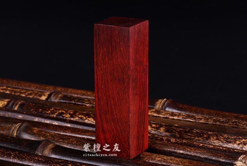 印度小叶紫檀印章 老料檀木印 方形红木 支持刻字定制-7