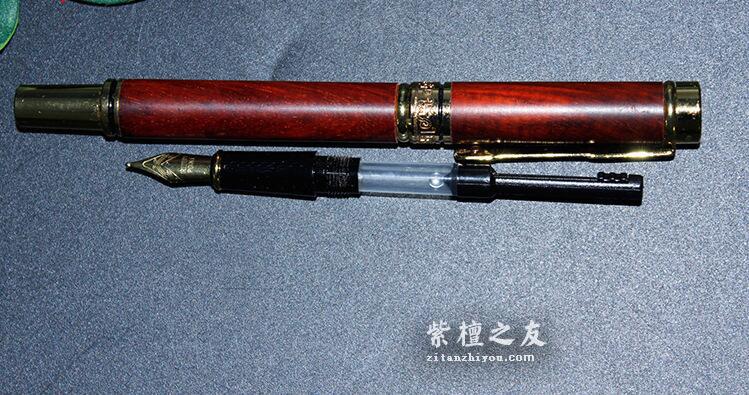 小叶紫檀圆珠，钢笔二用 办公钢笔商务礼品-7