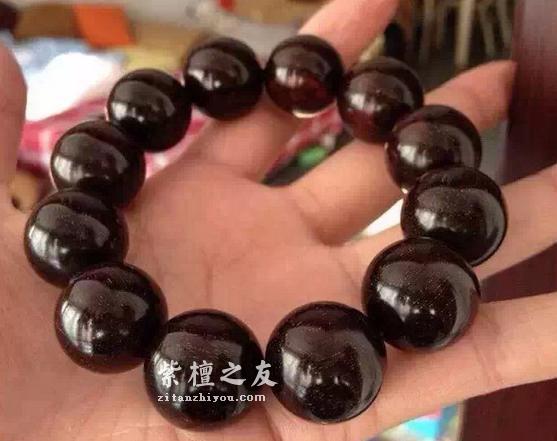 小叶紫檀手串盘出包浆的心酸历程-1