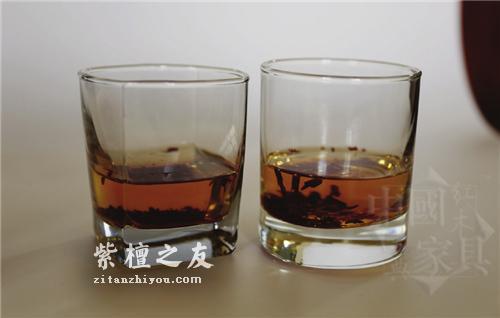 血檀究竟品质如何？看看与小叶紫檀的对比实验就知道了！-3