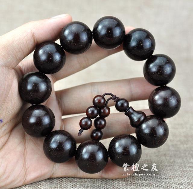 小叶紫檀佛珠手串包浆竟然有套路！-1