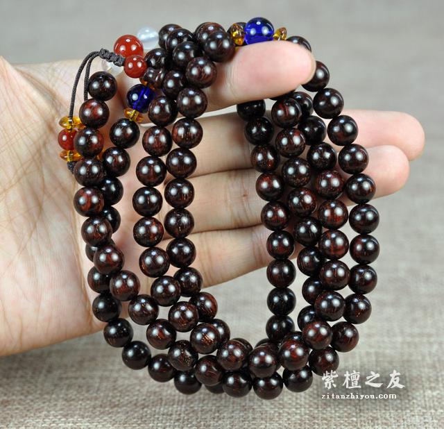小叶紫檀佛珠手串包浆竟然有套路！-2