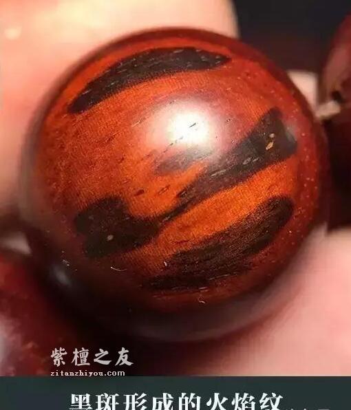 小叶紫檀生长纹和黑线和黑斑的区别-6