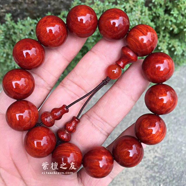 小叶紫檀盘玩之玻璃底-3