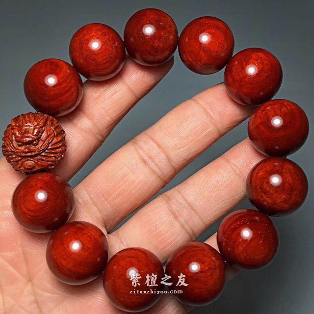 小叶紫檀盘玩之玻璃底-2